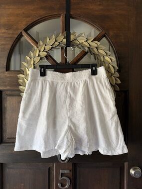 Abound White High-Waist Lightweight Summer Shorts